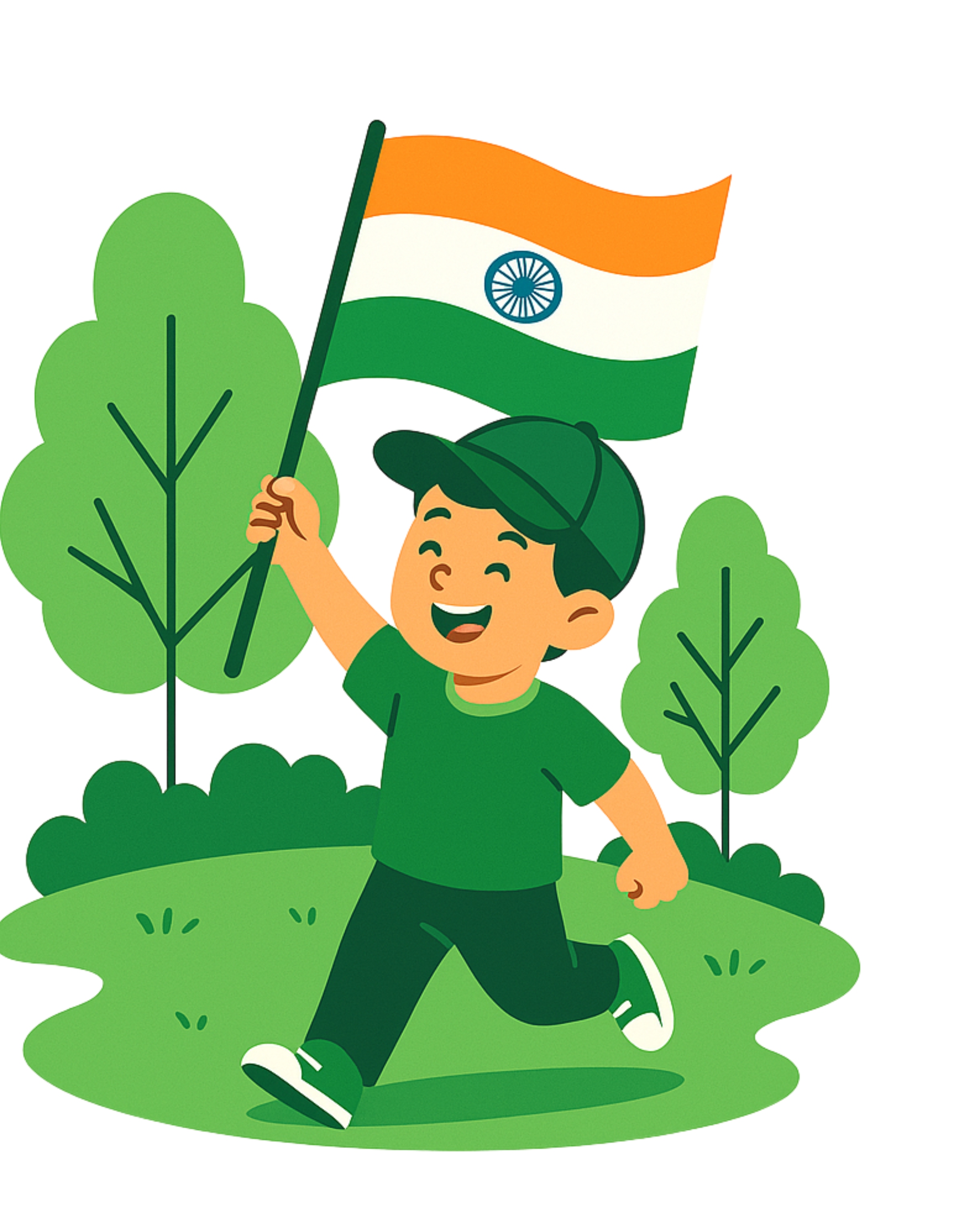 Child with Flag